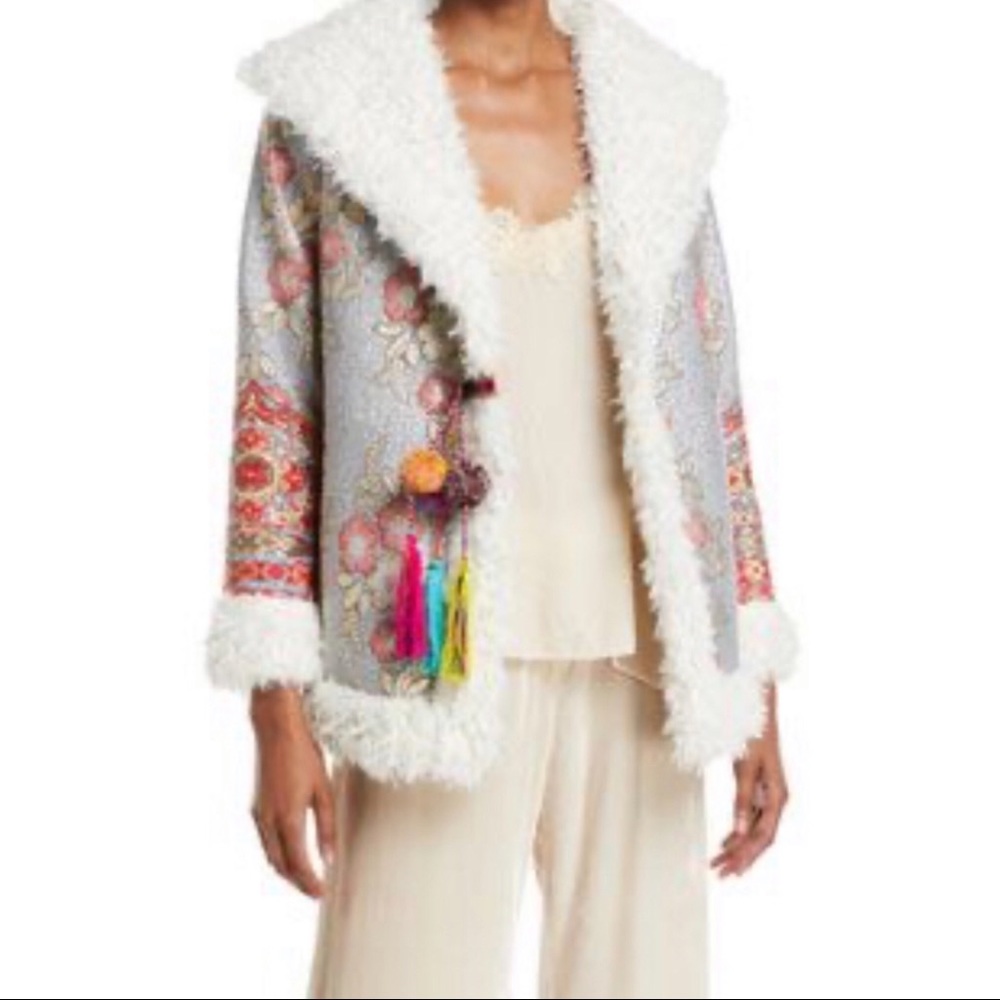 Johnny Was Biya NWT Quarda Faux Fur Coat, M